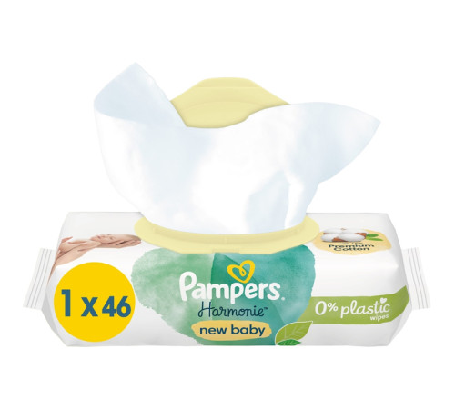 pampers Șervețele umede harmonie new baby (46 buc.)