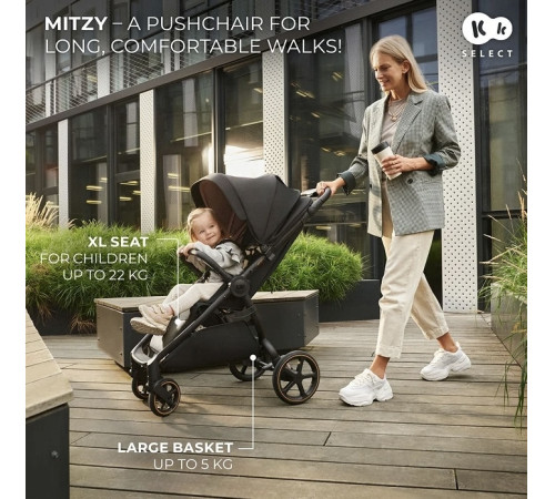 kinderkraft Коляска mitzy черный