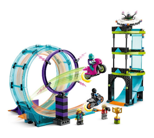 lego city 60361 constructor "ultimate stunt riders challenge" (385 el.)