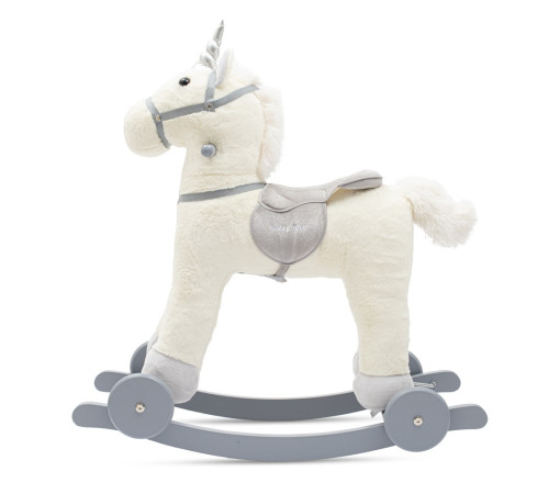 baby mix 56427 balansoar muzical cu roți "unicorn"