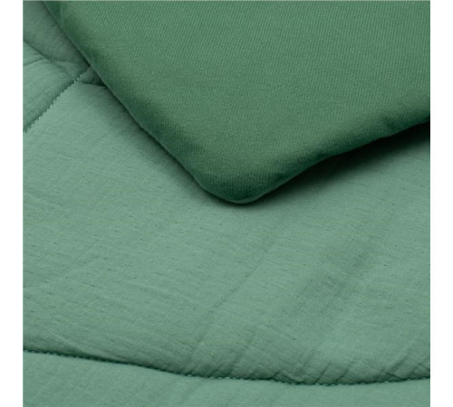 new baby 53875 covoraș de joacă din muselină "frunză" mint