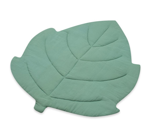 new baby 53875 covoraș de joacă din muselină "frunză" mint