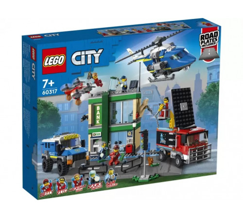 lego city 60317 constructor "goană de poliție în bancă" (915 el.)