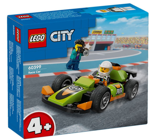  lego city 60399 constructor "masina de curse verde" (56 el.)