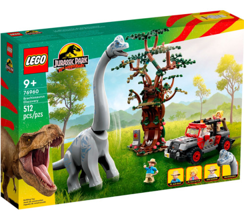  lego jurassic world 76960 Конструктор "Встреча с Брахиозавром" (512дет.)