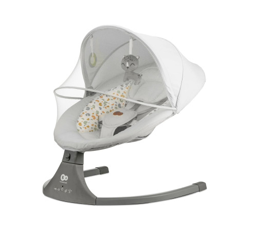 kinderkraft leagan electronic lumi (până la 9 kg.) light grey