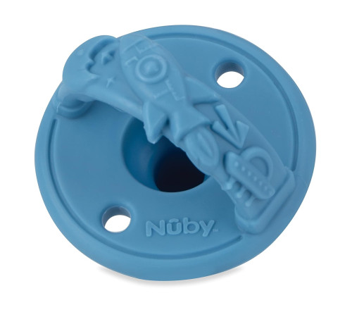 nuby nv02007s Силиконовые пустышки "3-d sili" 2 шт. (0 м+) в асс.