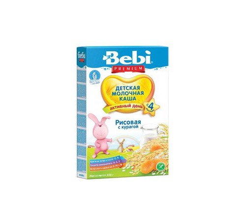 Детское питание в Молдове Bebi молочная рисовая каша с курагой 250gr.(4+) bebi молочная рисовая каша с курагой 250gr.(4+)