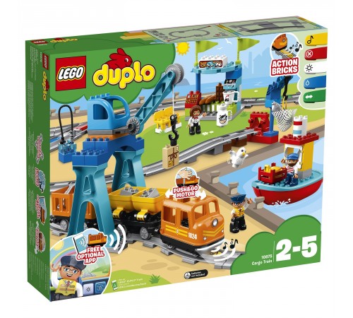 Jucării pentru Copii - Magazin Online de Jucării ieftine in Chisinau Baby-Boom in Moldova lego duplo 10875 constructor "tren de marfă" (105 el.)