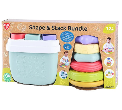  playgo 4948 Набор сортер и пирамидка