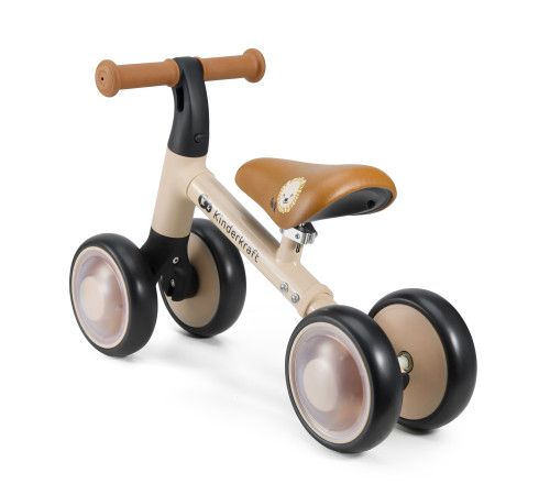 kinderkraft mini-bicicletă fără pedale "cutie flash" (bej)