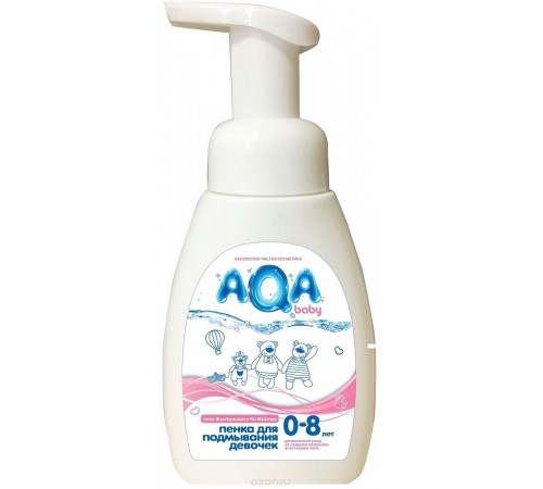 80.33 Aqa Baby Пенка для подмывания девочек 250 мл 892308 80.33 aqa baby Пенка для подмывания девочек 250 мл 892308