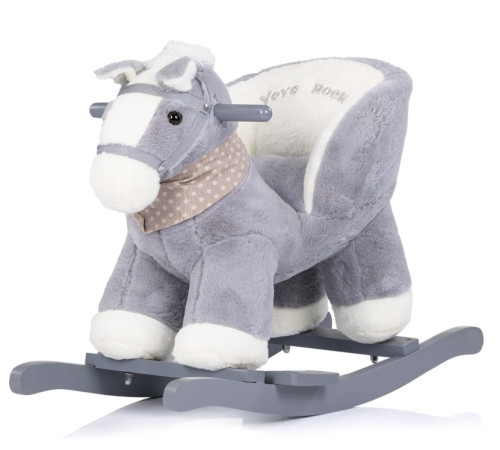  chipolino rhse02402hors balansoar muzical cu spătar "cal" gri