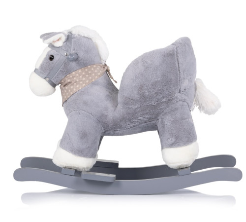 chipolino rhse02402hors balansoar muzical cu spătar "cal" gri