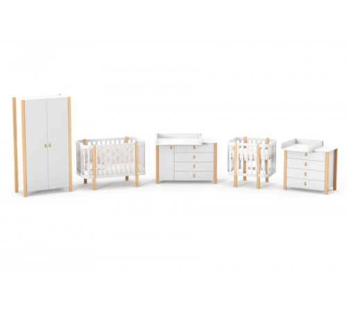 veres 05.1.1.21.06 opțiune cu saltea "patut-leagan ЛД5 monaco" (80x60 cm.) alb