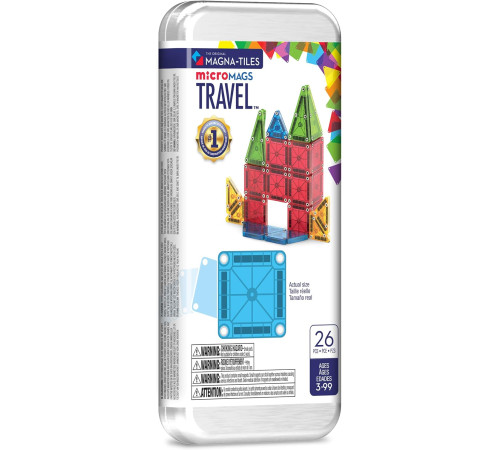 Jucării pentru Copii - Magazin Online de Jucării ieftine in Chisinau Baby-Boom in Moldova magna-tiles 244026 constructor magnetic "micromags travel set" (26 el.)