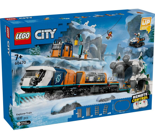  lego city 60469 constructor "trenul expres al exploratorilor spre polul arctic" (1517 el.)