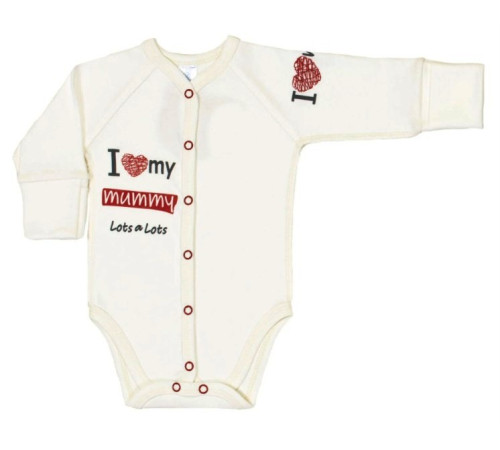  veres 102.81-7.56 Боди "i love my mammy red" (интерлок) р.56