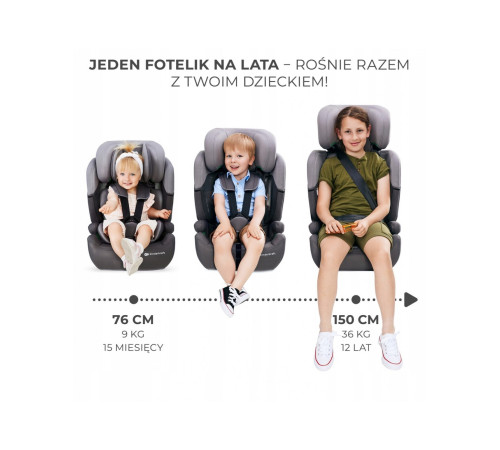 kinderkraft scaun auto comfort up 2 i-size (76-150 cm.) negru 