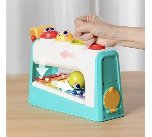 hola toys he792700 Многофункциональная развивающая игрушка “Ксилофон с молоточком”