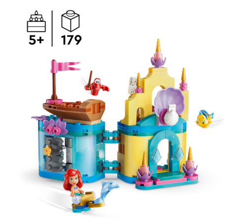 lego disney 43285 constructor "mini-palatul magic al arielei" (179 el.)
