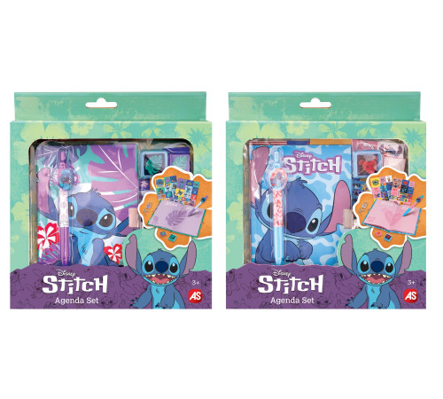  as kids 1027-64246 jurnal secret pentru copii cu lacăt și accesorii  "disney stitch" (&icirc;n sort.)