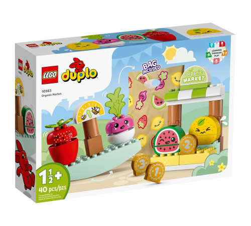  lego duplo 10983 constructor "organic market" (40 el.)