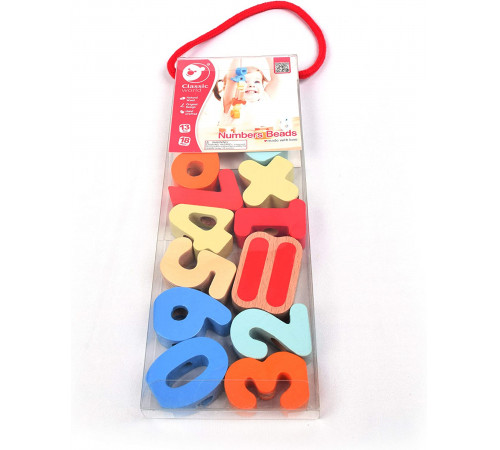 classic world 53795 Деревянная игра-шнуровка "Цифры"