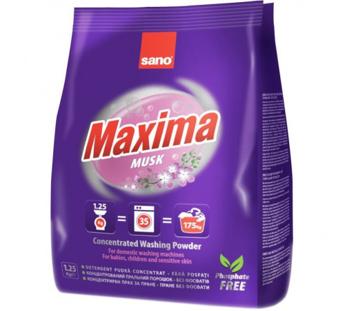 sano maxima musk Стиральный порошок (1.25 кг) 288727