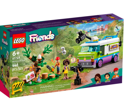  lego friends 41749 Конструктор "Фургон отдела новостей" (446дет.)