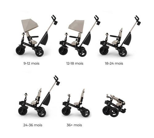 kinderkraft Трицикл aveo 2 plus (бежевый)