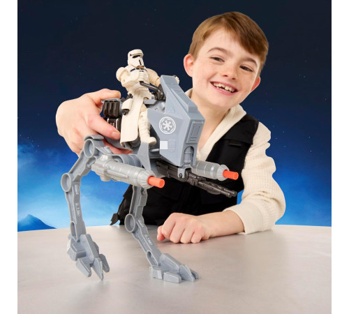 star wars g2840 set de joacă "vehicul at-rt și pilot imperial" (21 cm)