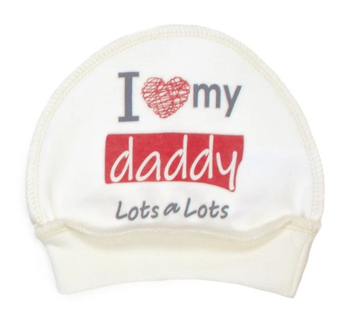 Детская одежда в Молдове veres 106.81-4.36 Шапочка i love my daddy red (интерлок) р.36