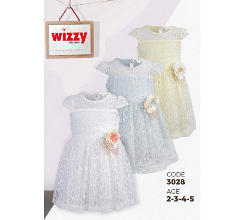 Детская одежда в Молдове wizzy 3028 Платье (2-3-4-5 лет.) голубой