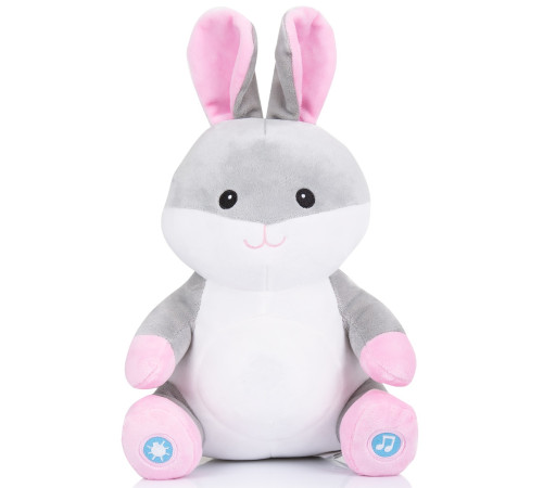  chipolino Плюшевая музыкальная игрушка с ночником "bunny" pil02302bunn