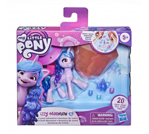 my little pony f1785 set de joc "crystal adventure ponies" în sort.