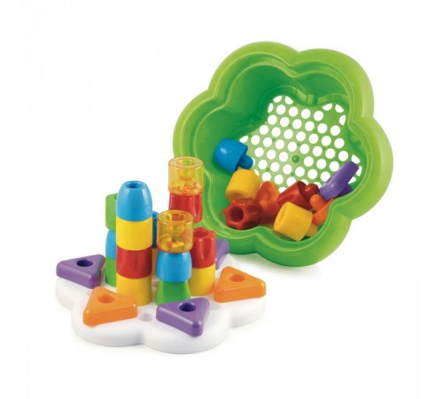 quercetti 0270 mozaic fantacolor daisy basket chiodin - box