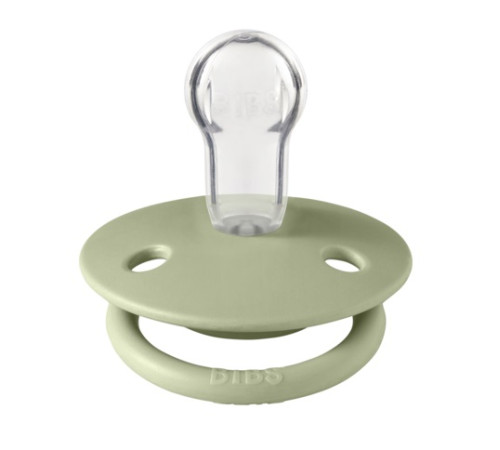 bibs suzeta rotunda din silicon de lux (0-36 luni) sage