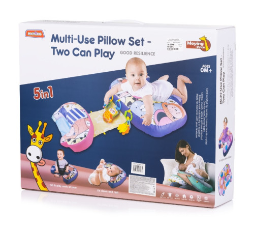 chipolino pwb025021bl pernă multifuncțională 5 în 1 pentru bebeluși (albastru)