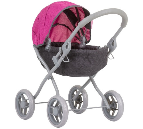 Детский магазин в Кишиневе в Молдове chipolino Коляска для кукол "daisy" kzkdz02401gp grey/pink linen