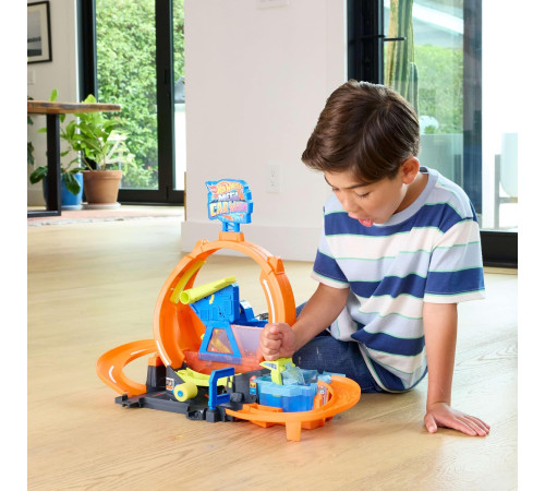hot wheels jhl97 Игровой набор city "Автомойка: Мегапетля" Измени цвет