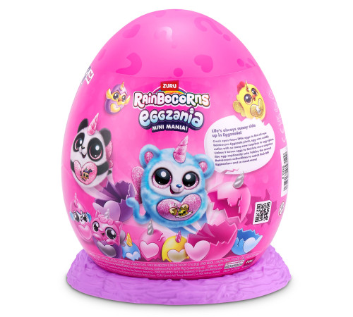 zuru 9296 jucarie de plus surpriza "rainbocorns eggzania surprise mania s1"