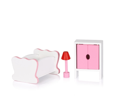 chipolino diwh02408631 casă pentru păpuși din lemn cu 9 accesorii