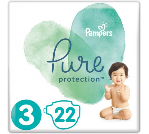 Pampers Pure Protection 3 (6-10 кг.) 22 шт. pampers pure protection 3 (6-10 кг.) 22 шт.
