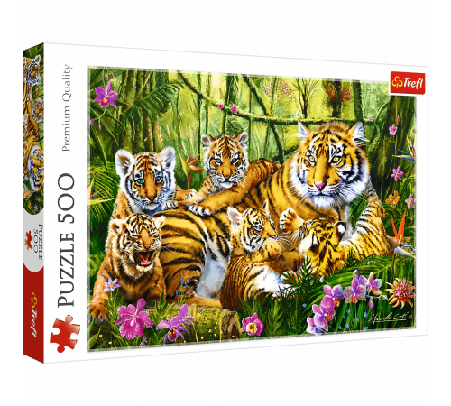 Trefl 37350 Пазлы "Семья тигров" (500 эл.) trefl 37350 Пазлы "Семья тигров" (500 эл.)