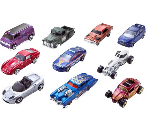 hot wheels 54886 Набор базовых машин (10 шт.) в асс.
