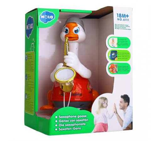 hola toys 6111 jucărie muzicală interactivă "g&acirc;scă-saxofonist" &icirc;n sort.