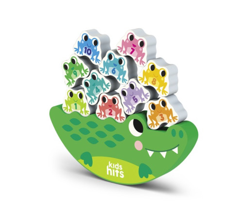 kids hits kh20/033 jucărie din lemn - c&acirc;ntar "crocodil&rdquo;