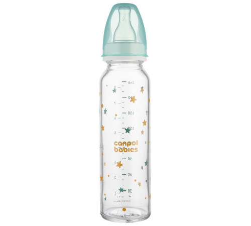  canpol 42/201 biberon din sticla cu desen 240ml. (12m+)