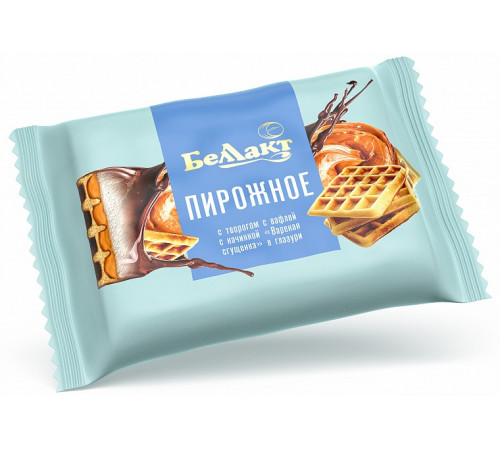 Беллакт Prăjitură de vafe cu brânză de vaci "Lapte condensat fiert" 23% (100 gr.) Беллакт prăjitură de vafe cu brânză de vaci "lapte condensat fiert" 23% (100 gr.)
